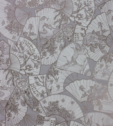 Matthew Williamson Fanfare Dove-White-Rose Gold tapéta - Paisley Home