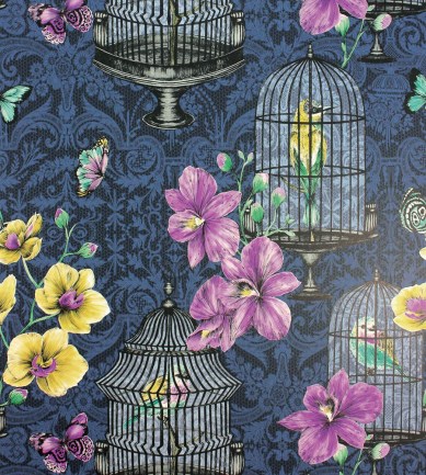 Matthew Williamson Orangery Midnight-Magenta tapéta - Paisley Home