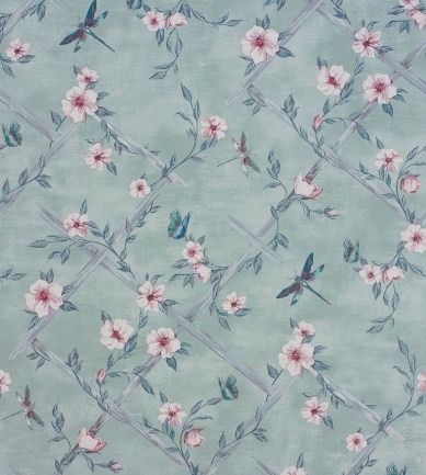 Matthew Williamson Rosanna Trellis Aqua-White tapéta - Paisley Home
