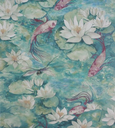 Matthew Williamson Water Lily Lily Jade tapéta - Paisley Home