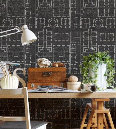 Mind the Gap Chateau Anthracite design tapéta - Paisley Home