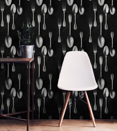 MINDTHEGAP Cutlery Silver design tapéta - Paisley Home