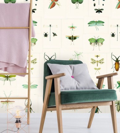 MINDTHEGAP Entomology Green design tapéta - Paisley Home
