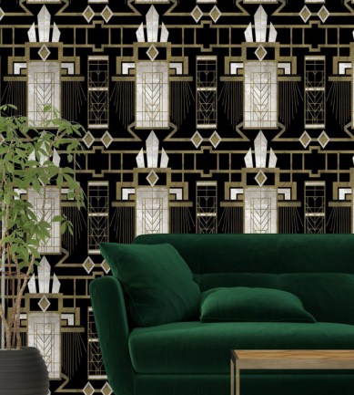 MINDTHEGAP Glamour Dark design tapéta - Paisley Home