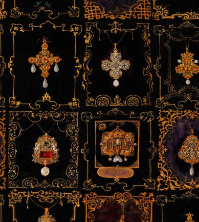 Mind The Gap Anna's Jewelry Black, Gold tapéta