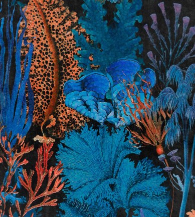 Mind The Gap Coral Reef Ultramarine tapéta