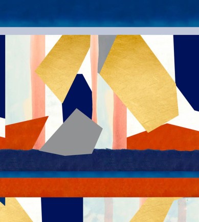 Mind The Gap Golden Rush Blue tapéta
