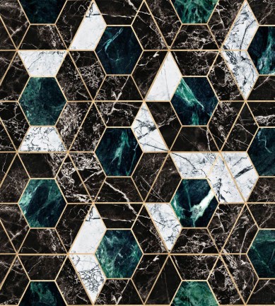 Mind The Gap Hexa Onyx tapéta