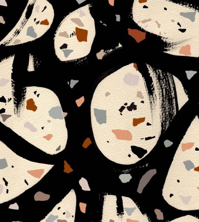Mind The Gap Terrazzo Black tapéta