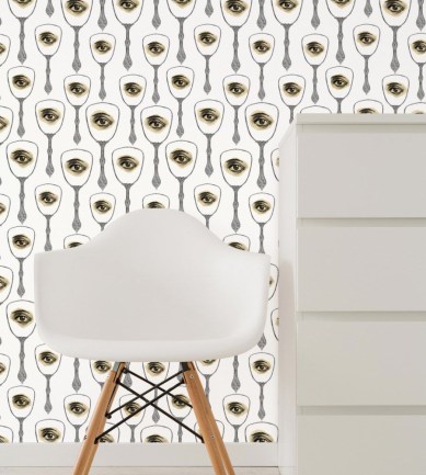 MINDTHEGAP Mirror's Eye Neutral design tapéta - Paisley Home