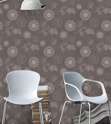 MINDTHEGAP Navigation Brown design tapéta - Paisley Home