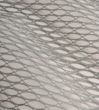 MYB Textiles Abstract Net Slate textil - Paisley Home