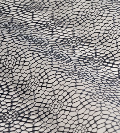 MYB Textiles Spiders Web Navy textil - Paisley Home