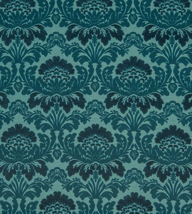 Nobilis Velours Duomo Turquoise Algue textil