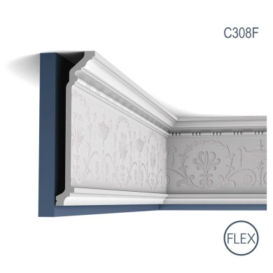 Orac Decor C308F prémium minőségű mennyezeti holker díszléc