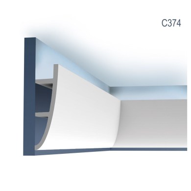 Orac Decor C374 prémium minőségű mennyezeti rejtett világítás díszléc