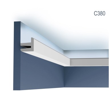 Orac Decor C380 prémium minőségű mennyezeti rejtett világítás díszléc