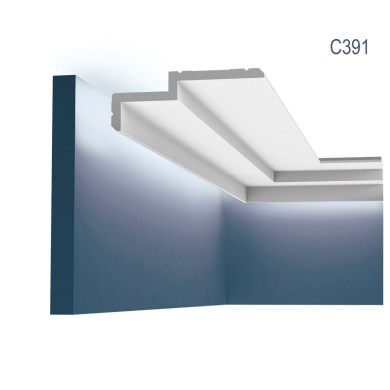 Orac Decor C391 prémium minőségű mennyezeti rejtett világítás díszléc