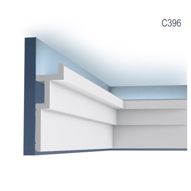 Orac Decor C396 prémium minőségű mennyezeti rejtett világítás díszléc