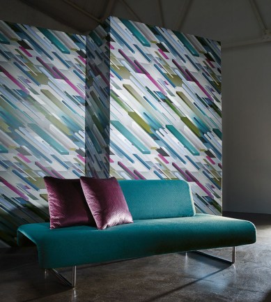 Osborne and Little Cubiste Magenta/Peacock tapéta - Paisley Home