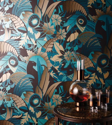 Osborne and Little Fantasque Dark Dove/Multi tapéta - Paisley Home