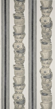 Pierre Frey FP197001 Ming Pewter luxus tapéta