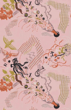 Pierre Frey FP426001 Champagne Rose luxus tapéta