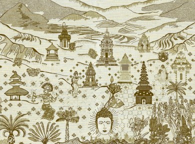 Pierre Frey FP527001 Padang padang Mordore luxus tapéta