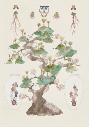 Pierre Frey FP598001 Japonicium Pastel luxus tapéta