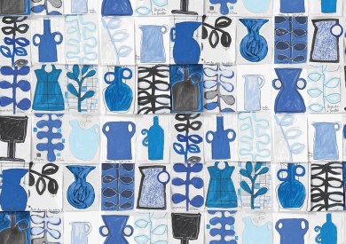 Pierre Frey FP478001 Esquisses Bleu luxus tapéta