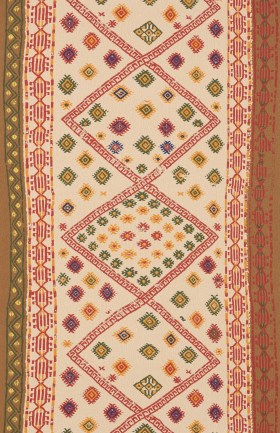 Pierre Frey FP620001 La yourte du nomade Acajou luxus tapéta