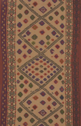 Pierre Frey FP620002 La yourte du nomade Amarante luxus tapéta