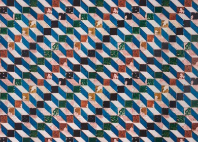 Pierre Frey FP629001 Persepolis Turquoise luxus tapéta