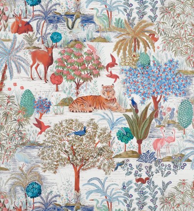 Pierre Frey FP636002 Le jardin du palais Lever Du Jour luxus tapéta