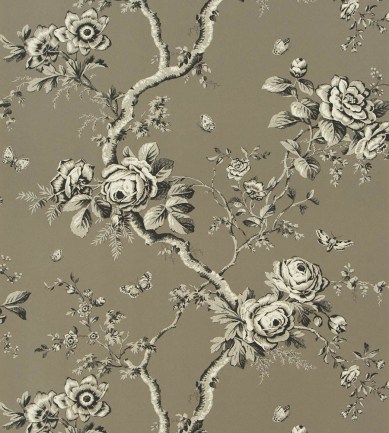 Ralph Lauren Ashfield Floral Gun Metal tapéta - Paisley Home