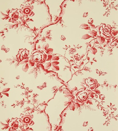 Ralph Lauren Ashfield Floral Vermillion tapéta - Paisley Home