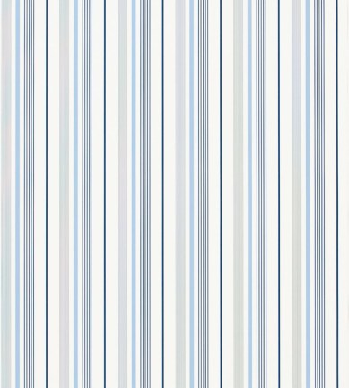 Ralph Lauren Gable Stripe French Blue tapéta - Paisley Home
