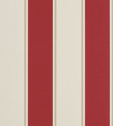 Ralph Lauren Mapleton Stripe Vermilion tapéta - Paisley Home