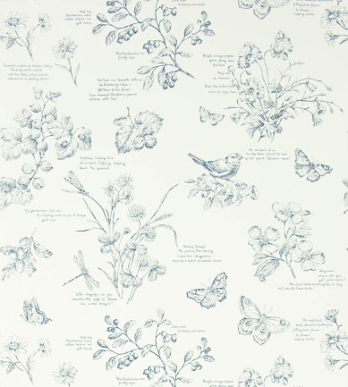 Ralph Lauren Nature Study Toile Elderberry tapéta - Paisley Home
