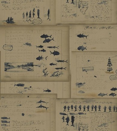 Ralph Lauren Captains Log Indigo tapéta