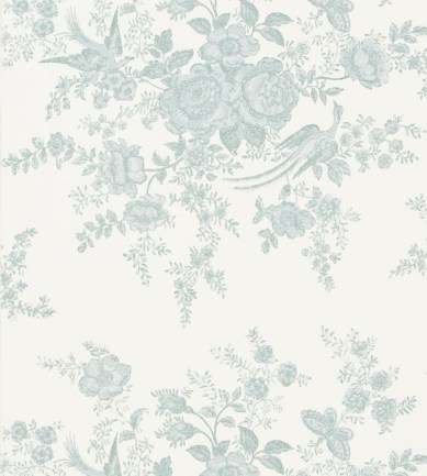 Ralph Lauren Vintage Dauphine Pale Teal tapéta - Paisley Home
