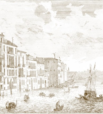 Rubelli Grancanal Wall 23014 Sepia exkluzív tapéta - Paisley Home