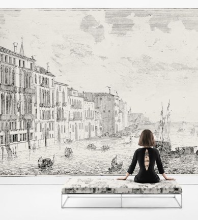 Rubelli Grancanal Wall 23014 Sepia exkluzív tapéta - Paisley Home