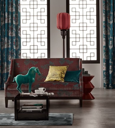 Paisley Home - Sahco luxus függöny és kárpit anyagok teljes választéka