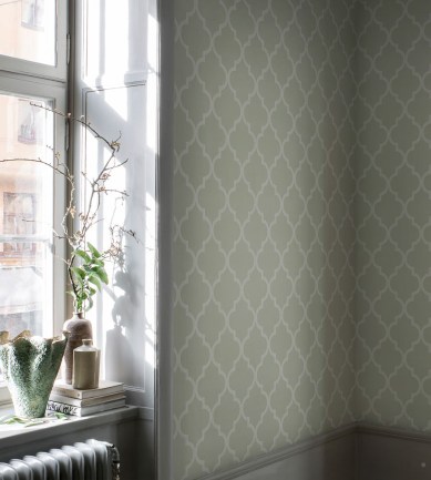 Sandberg Gaston Light Green tapéta - Paisley Home