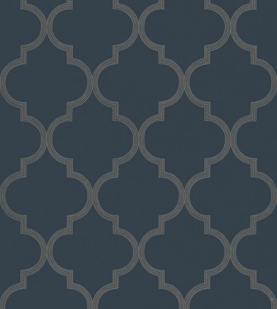 Sandberg Gaston Dark Blue tapéta - Paisley Home