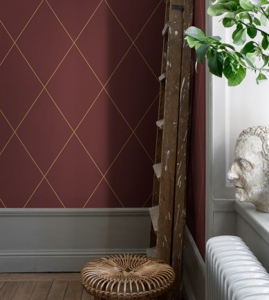 Sandberg Robin Dark Red tapéta - Paisley Home