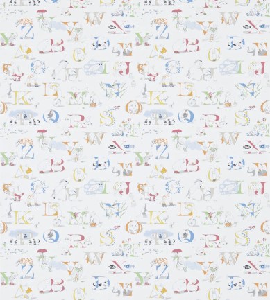Sanderson Alphabet Zoo Rainbow Brights tapéta - Paisley Home