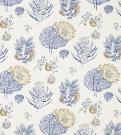 Sanderson Lily Bank China Blue/Linen textil - Paisley Home