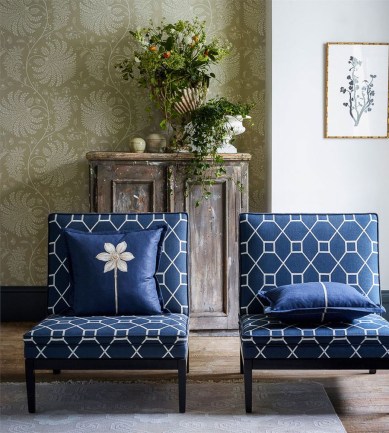 Sanderson Mapperton Russet / Cream tapéta - Paisley Home